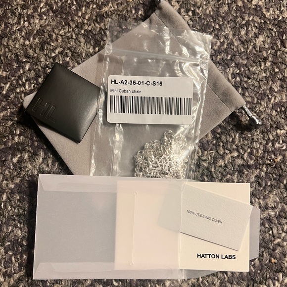 HATTON LABS Silver Mini Cuban Chain Necklace - Picture 2 of 6